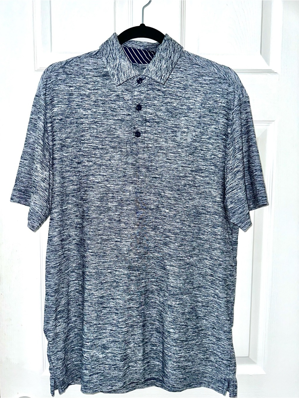 Under Armour‎ Heathered Blue-Gray Polo Shirt